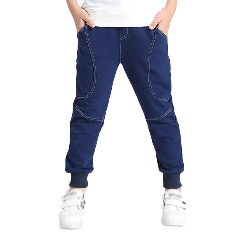 Pantaloni sportivi casual in puro cotone per bambini dalla primavera all'autunno