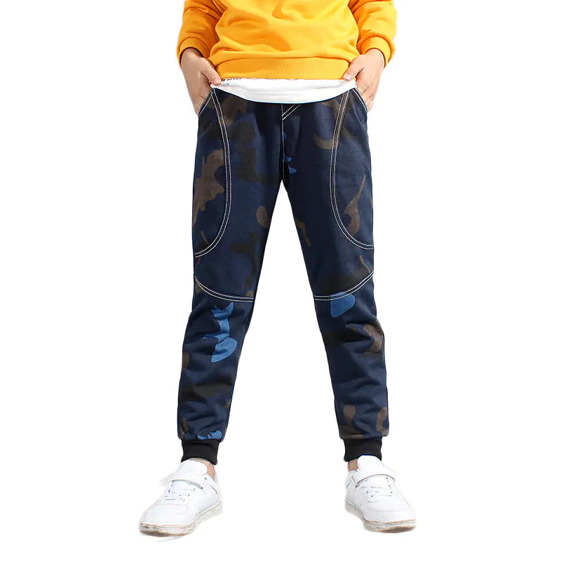 Pantaloni sportivi casual in puro cotone per bambini dalla primavera all'autunno