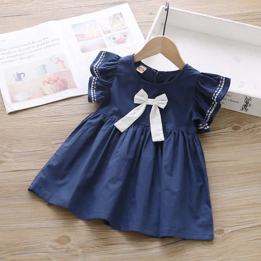 Abito corto in stile coreano per bambine e ragazze