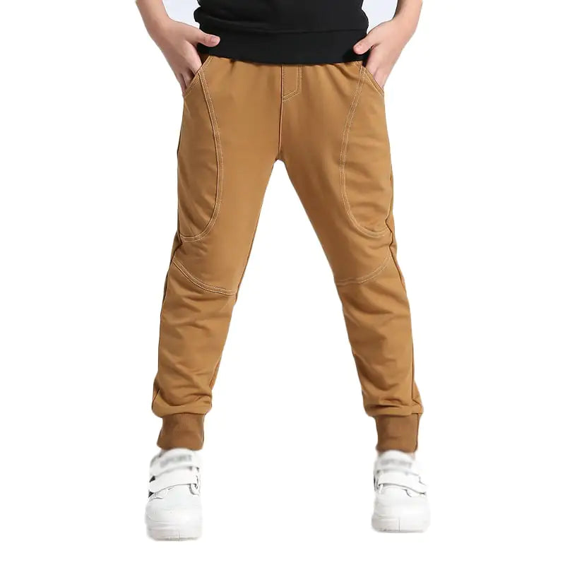 Pantaloni sportivi casual in puro cotone per bambini dalla primavera all'autunno