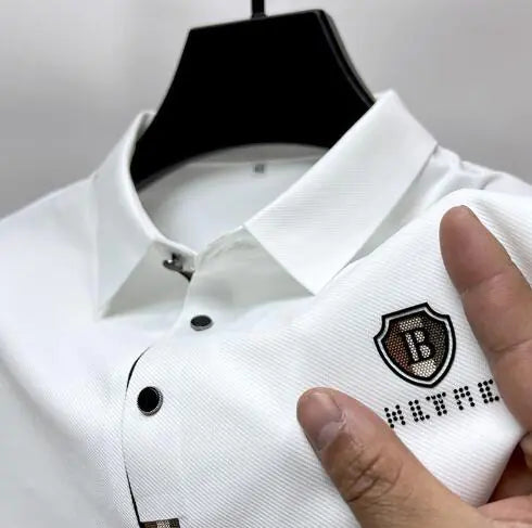 Polo - Manica corta in seta ghiacciata di alta qualità