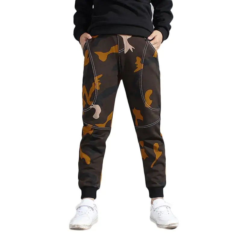 Pantaloni sportivi casual in puro cotone per bambini dalla primavera all'autunno